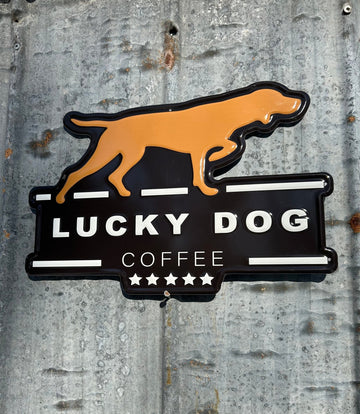 Tin Sign - Lucky Dog Coffee